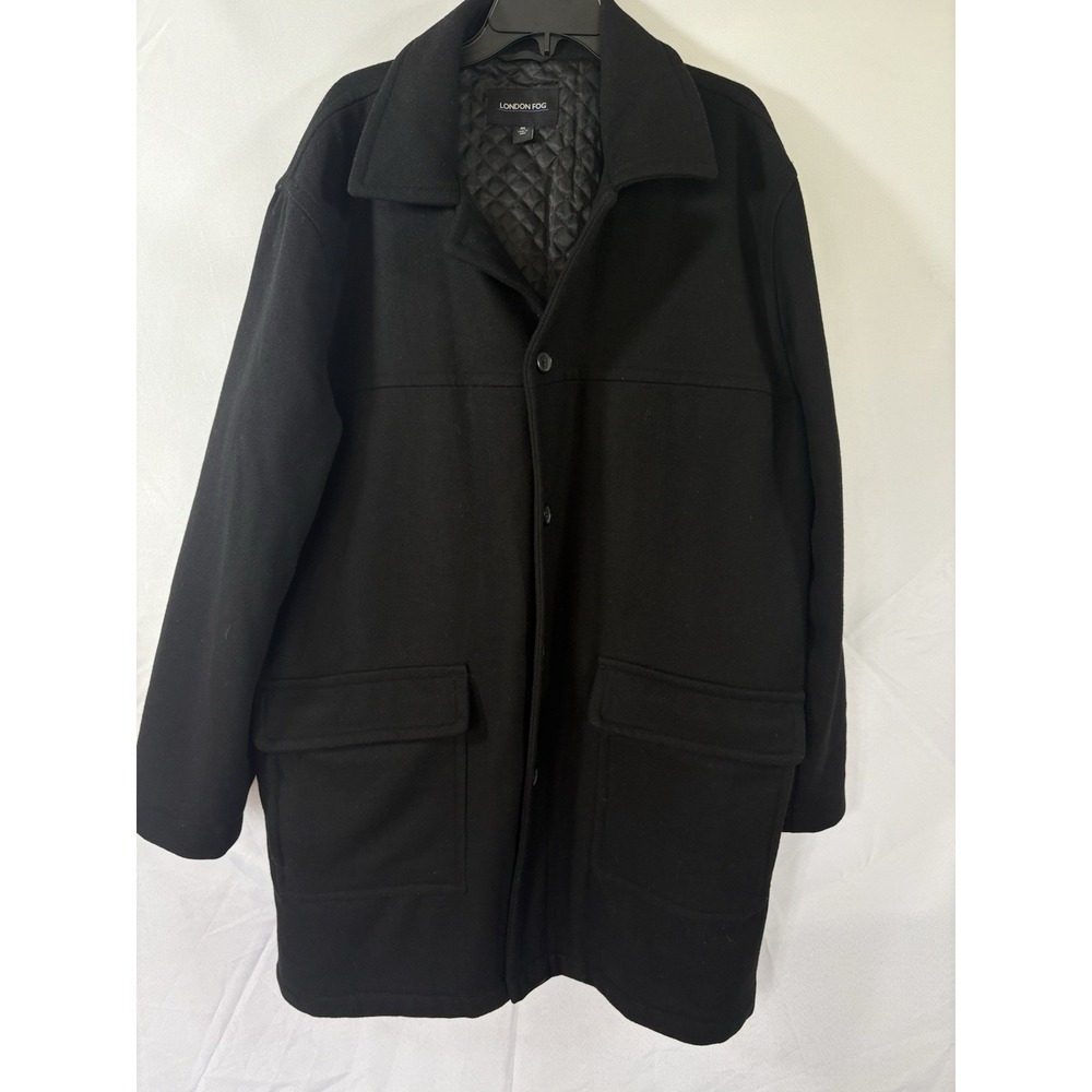 London Fog winter dress coat size XL button closure black